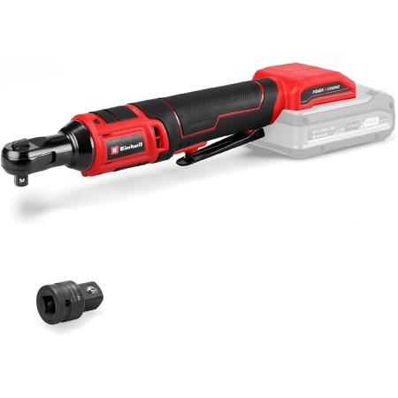 Atornillador de carraca con batería TE-RW 18/60 Li-Solo Power X-Change de Einhell (18 V, 60 Nm, portaherramientas de 3/8",