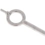 RUDFUZ 1 Piezas Estilo Americano Universal Llave Plana en Blanco Llave Especial Esposas Llave de Bloqueo de aleación de Zinc