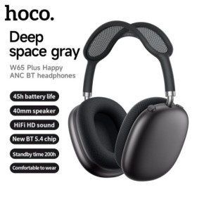 HOCO W65 Plus ANC auriculares Bluetooth con reducción de ruido sobre l