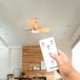 Cecotec Ventilador de Techo con Luz EnergySilence Aero 3050 Pink. 35 W, Motor DC, Diámetro 36” con luz LED, Mando a distancia,