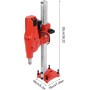 Taladro de diamante con motor de cobre de 4250 W, diámetro de perforación: 255 mm, profundidad de perforación: 1 m, para