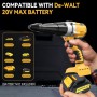 Pistola remachadora inalámbrica compatible con Dewalt de 18 V (sin batería), pistolas de tuerca de remache automáticas