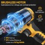 Pistola remachadora inalámbrica compatible con Dewalt de 18 V (sin batería), pistolas de tuerca de remache automáticas