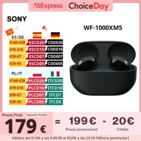 Auriculares SONY WF-1000XM5 inalámbricos, los mejores auriculares con 