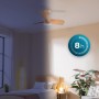 Cecotec Ventilador de Techo con Luz EnergySilence Aero 3050 Pink. 35 W, Motor DC, Diámetro 36” con luz LED, Mando a distancia,