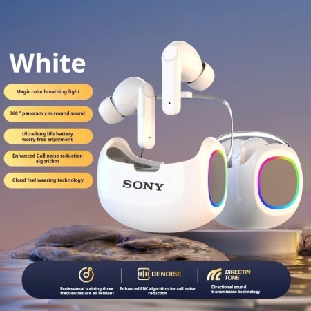 Auriculares inalámbricos Sony TWS con Bluetooth, cascos con luz de res