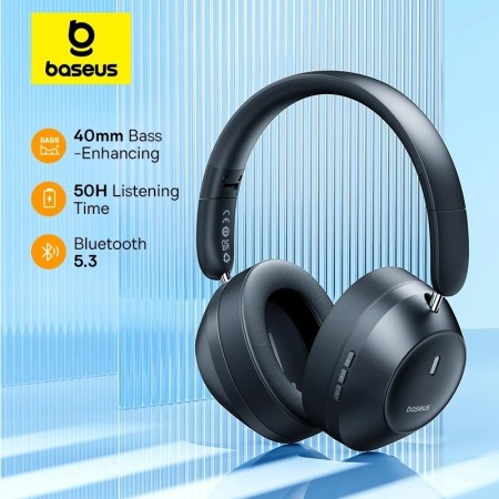 Baseus Bass 30 Max auriculares inalámbricos Bluetooth 5,3 sobre auricu