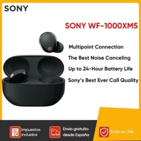 SONY-auriculares inalámbricos WF-1000XM5, cascos con Bluetooth, cancel