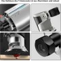 Fresadora Inalámbrica para Batería Makita de 18V, Herramienta Fresadora de Madera Inalámbrica de 6 Velocidades 800W 30000 RPM,