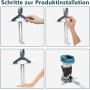 Fresadora Inalámbrica para Batería Makita de 18V, Herramienta Fresadora de Madera Inalámbrica de 6 Velocidades 800W 30000 RPM,