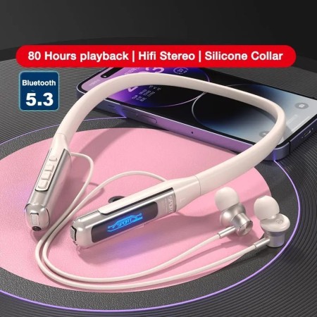 EARDECO 80 horas de resistencia auriculares Bluetooth con micrófono au
