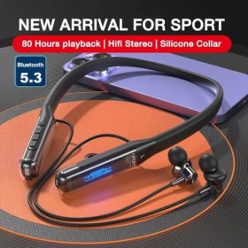 EARDECO 80 horas de resistencia auriculares Bluetooth con micrófono au