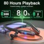 EARDECO 80 horas de resistencia auriculares Bluetooth con micrófono au