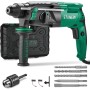 Taladro Percutor con cable SDS Plus 950W STANEW, Martillo perforador con 0-1150RPM/5100BPM con 4 funciones y embrague de