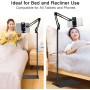 SAMHOUSING Soporte de Suelo para Tableta, Ajustable Universal Giratorio de 360 Grados, Soporte de teléfono para