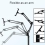 SAMHOUSING Soporte de Suelo para Tableta, Ajustable Universal Giratorio de 360 Grados, Soporte de teléfono para