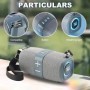 T&G TG667 Altavoz Bluetooth portátil con luz LED cruzada, nivel de apa