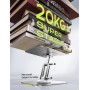 LISEN Soporte Tablet para iPad Mesa Metal Atril Tab Stand, Accesorios Escritorio para Ebook Kindle/Tablet Samsung Xiaomi Pad
