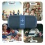 T&G TG667 Altavoz Bluetooth portátil con luz LED cruzada, nivel de apa