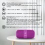 T&G TG667 Altavoz Bluetooth portátil con luz LED cruzada, nivel de apa