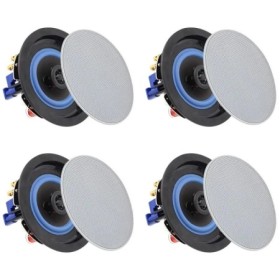 Herdio Paquete de altavoces de techo Bluetooth bidireccionales de 4 ",