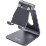 AISENS Soporte De Sobremesa Tamaño M Ajustable (1 Pivote) Para Movil / Tablet, Gris
