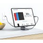 AISENS Soporte De Sobremesa Tamaño M Ajustable (1 Pivote) Para Movil / Tablet, Gris
