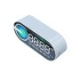  Reloj despertador con Radio y carga USB, altavoz portátil RGB con Blu