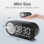  Reloj despertador con Radio y carga USB, altavoz portátil RGB con Blu