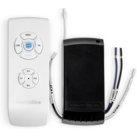 UNIVERSALBLUE WINDSPARE 8027W Universal Remote Control with Receiver for Ceiling Fan, AC Motor, 3 Speeds, 4 Timers, 220-230V,