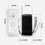 UNIVERSALBLUE WINDSPARE 8027W Universal Remote Control with Receiver for Ceiling Fan, AC Motor, 3 Speeds, 4 Timers, 220-230V,