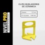 NIVELPRO Clips niveladores de azulejos de 0,5mm, 1mm, 2mm y 3mm, Packs de 250uds, 1000uds y 1500uds, Espaciadores de azulejos,