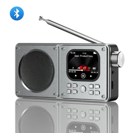 Altavoces inalámbricos Bluetooth 5,4, Radio FM portátil de 87,5-108MHz