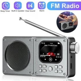 Altavoces inalámbricos Bluetooth 5,4, Radio FM portátil de 87,5-108MHz