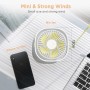 EasyAcc Portable USB Quiet Fan, Mini Table Fans with 3 Speed, 360° Vertical Rotation, Small Powerful for Sleeping, Office, Sleep