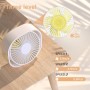 EasyAcc Portable USB Quiet Fan, Mini Table Fans with 3 Speed, 360° Vertical Rotation, Small Powerful for Sleeping, Office, Sleep
