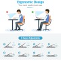 AOVUYCK-Store Soporte Portátil, 8 Ángulos Ajustable Ventilado Elevador Portátil, Laptop Stand con Plástico ABS, Silicona
