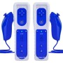 TechKen Mando y Nunchuck para Wii - 2 Mando a distancia inalámbrico para Wii y Wii U [2 rosa]