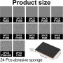 UptVin 24 Piezas Esponja de Lijado, Esponja de Lija Húmeda y Seca 180-4000 Esponja Abrasiva para Madera Metal Pintura Reparación