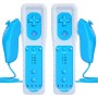 TechKen Mando y Nunchuck para Wii - 2 Mando a distancia inalámbrico para Wii y Wii U [2 rosa]