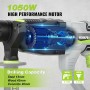 WORKPRO Taladro Percutor Eléctrico 1050W, Martillo Perforador, Percutor con Mango Giratorio 360°, con 4 Funciones y Velocidades