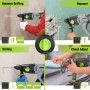 WORKPRO Taladro Percutor Eléctrico 1050W, Martillo Perforador, Percutor con Mango Giratorio 360°, con 4 Funciones y Velocidades