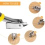 Labmilon 4 Piezas Extractor de Uñas, Removedor de Grapas Tapiceria, Quitagrapas Palanca, Tachuelas para Tapicero Herramienta de