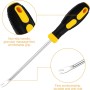 Labmilon 4 Piezas Extractor de Uñas, Removedor de Grapas Tapiceria, Quitagrapas Palanca, Tachuelas para Tapicero Herramienta de