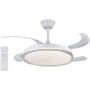 azorex Ceiling Fan with LED Light 40 W 107 cm Remote Control, 6 Speeds, Adjustable Lighting Timer (3000K-4200K-6500K) Reversible