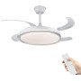 azorex Ceiling Fan with LED Light 40 W 107 cm Remote Control, 6 Speeds, Adjustable Lighting Timer (3000K-4200K-6500K) Reversible
