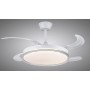 azorex Ceiling Fan with LED Light 40 W 107 cm Remote Control, 6 Speeds, Adjustable Lighting Timer (3000K-4200K-6500K) Reversible