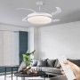 azorex Ceiling Fan with LED Light 40 W 107 cm Remote Control, 6 Speeds, Adjustable Lighting Timer (3000K-4200K-6500K) Reversible