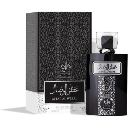 Al Wataniah Attar Al Wesal - Perfume Oriental Unisex con Notas de Madera y Especias - Aroma Intenso y Duradero - 100 ml