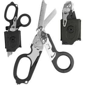 6 en 1 Tijeras de Trauma Plegables Multifunción con Funda Compatible, Tijeras de Respuesta a Emergencias Herramientas de Rescate